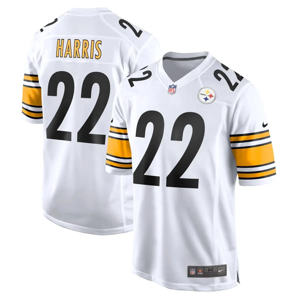 Men's Nike Najee Harris White Pittsburgh Steelers Game Jersey - 1