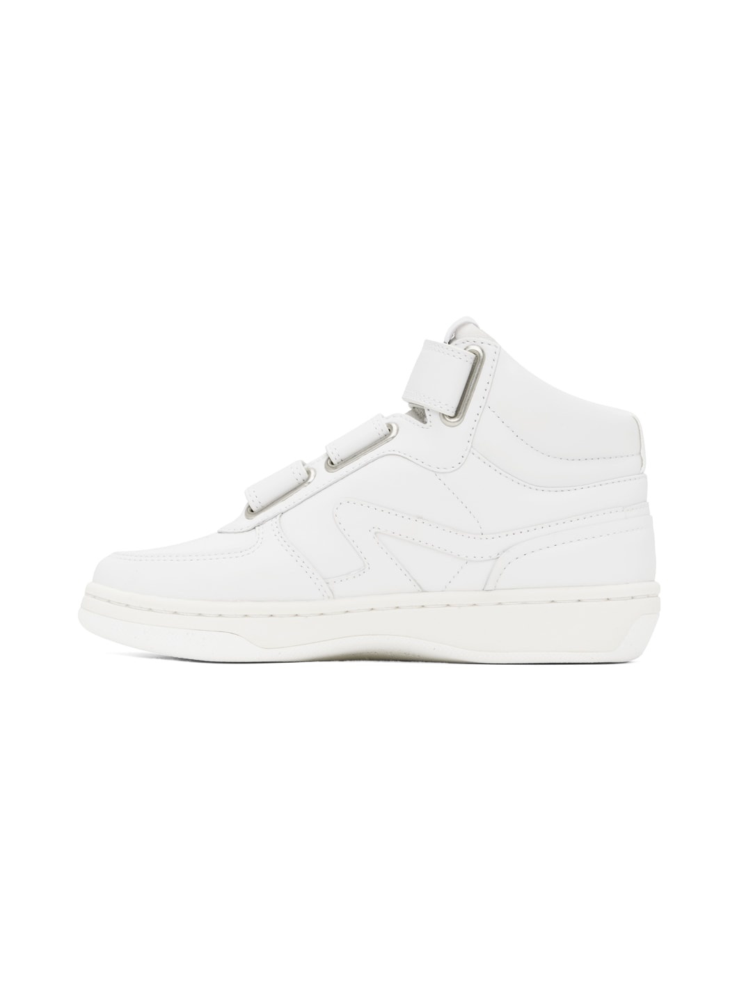 White Retro Court Sneakers - 3