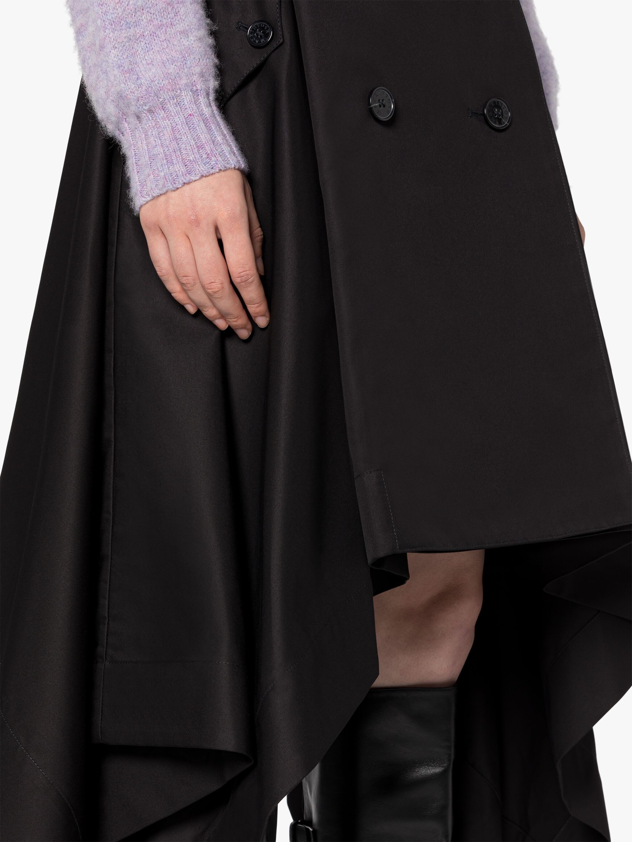 CECILA BLACK COTTON SKIRT - 6