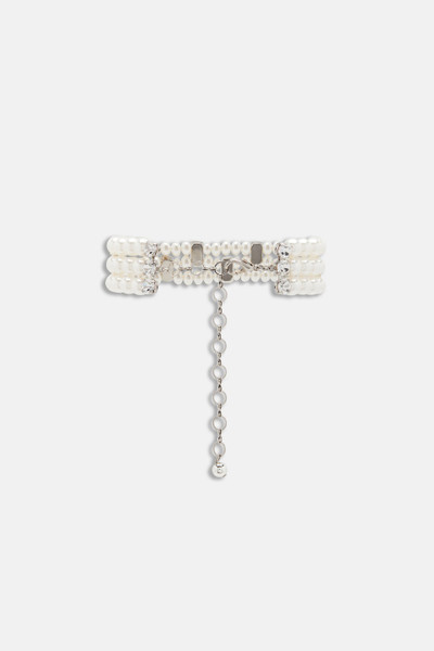 Alessandra Rich PEARL CHOKER WITH CRYSTAL ELEMENTS outlook