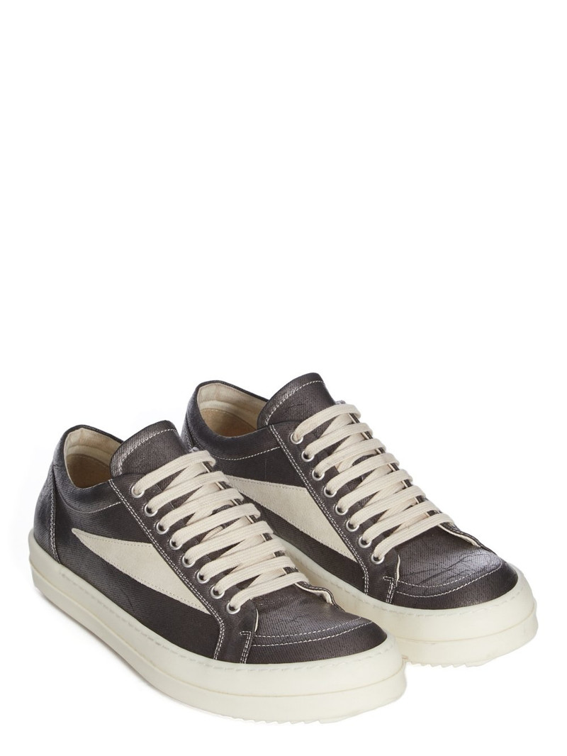 metallic-panel lace-up sneakers 5