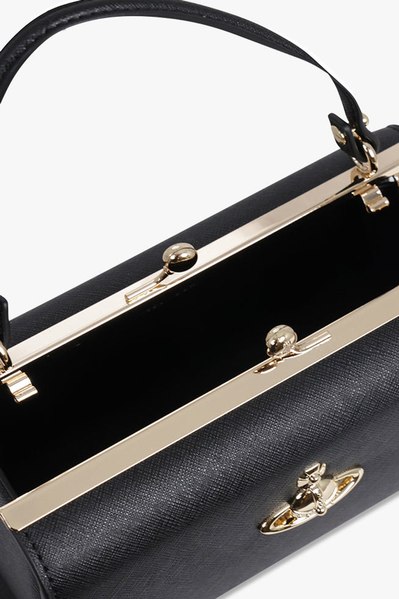 Vivienne Westwood DOLL XL FRAME PURSE | BLACK/GOLD outlook