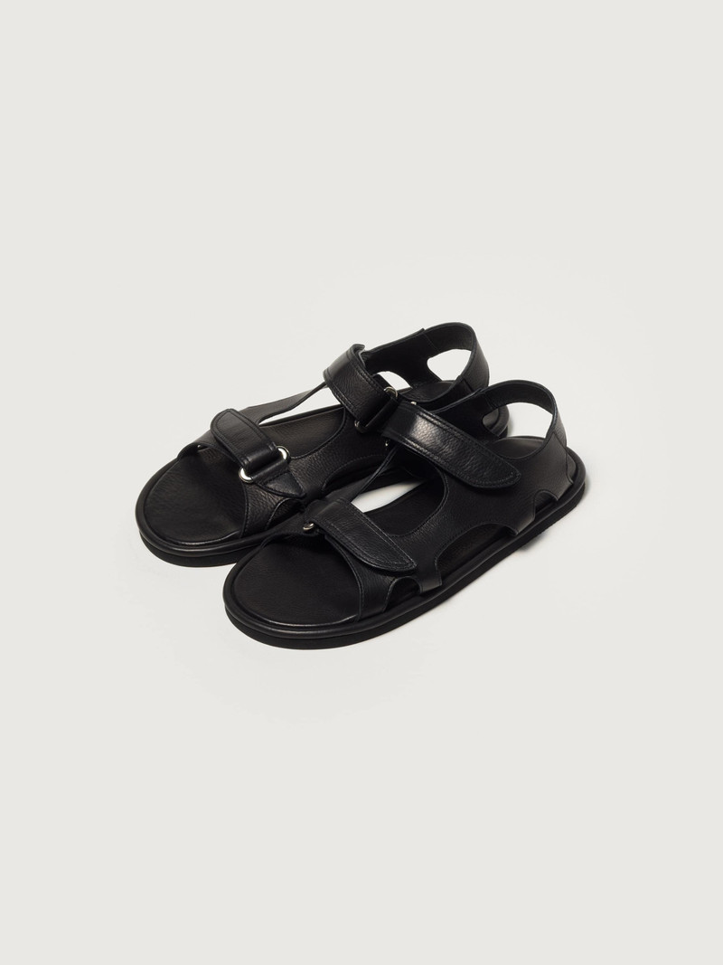 SOFT LEATHER DOUBLE STRAP SANDALS 1