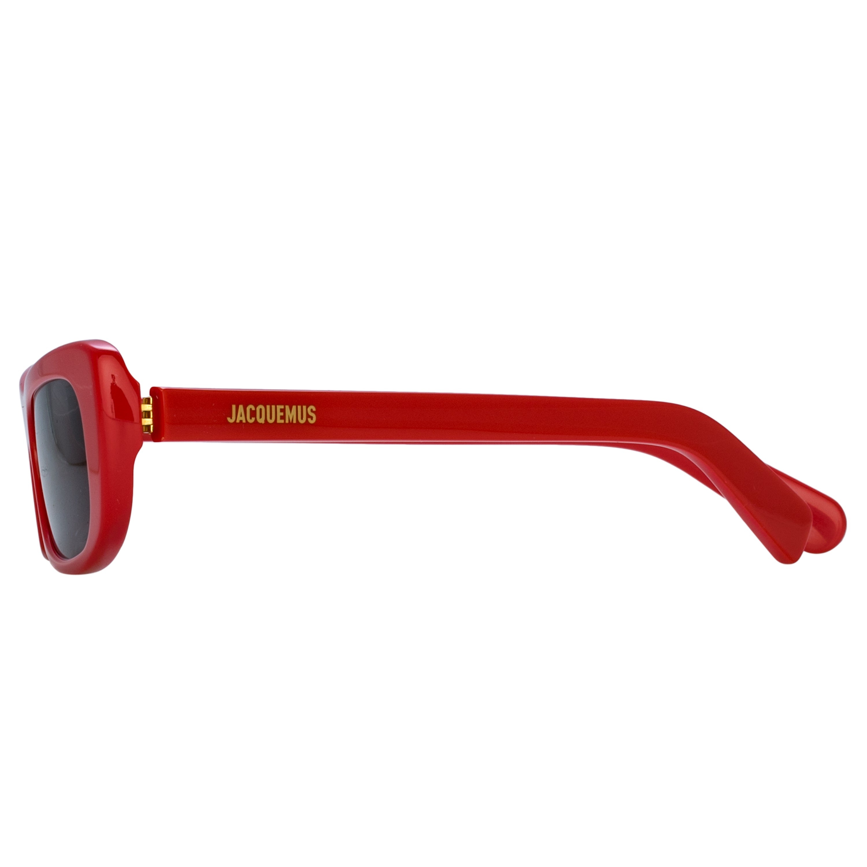 Capri Rectangular Sunglasses in Red - 4
