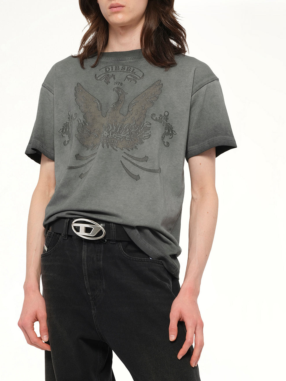 T-NORM-T9 T-Shirt in Washed Grey - 6