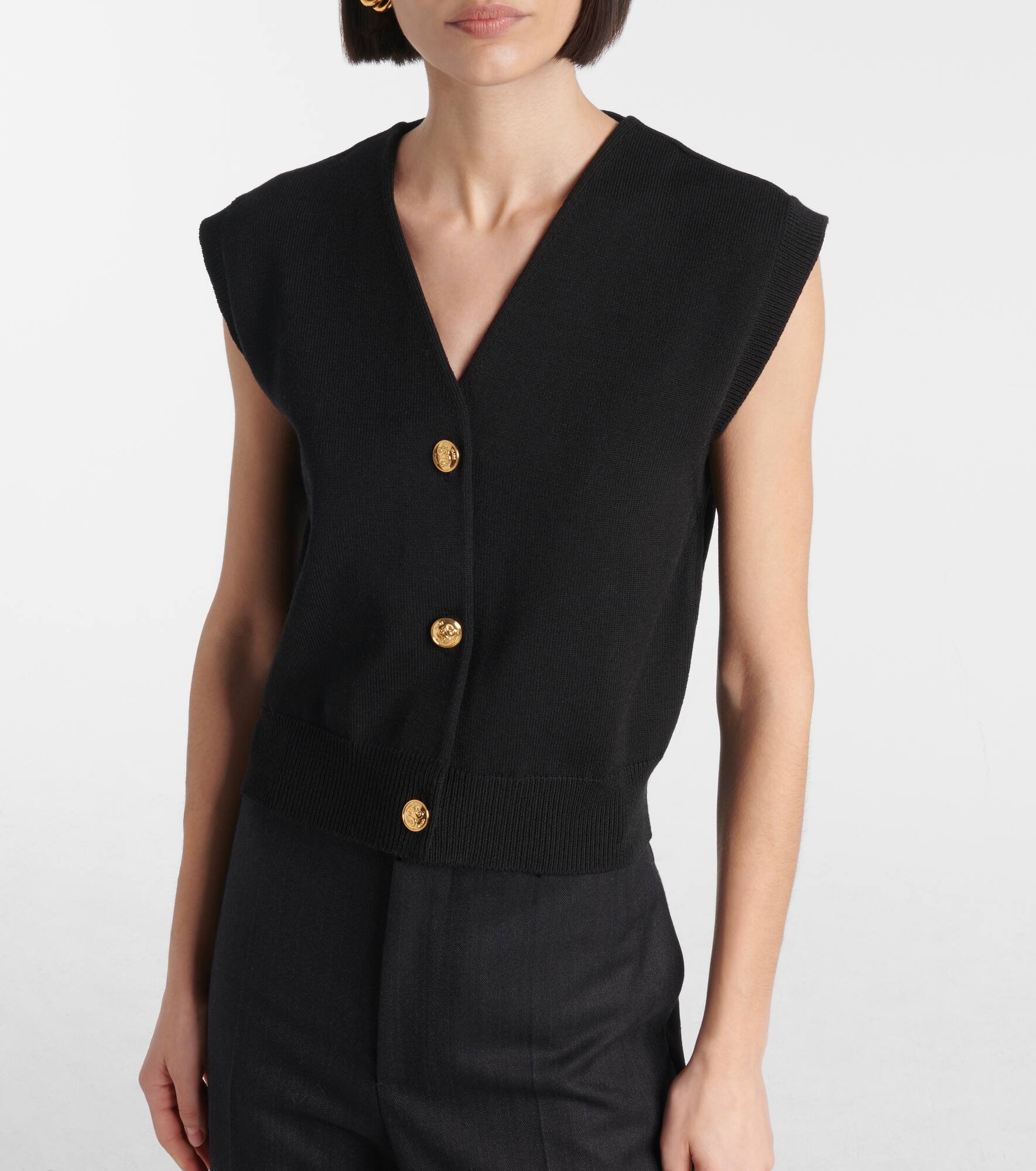 Sebright wool-blend sweater vest - 5