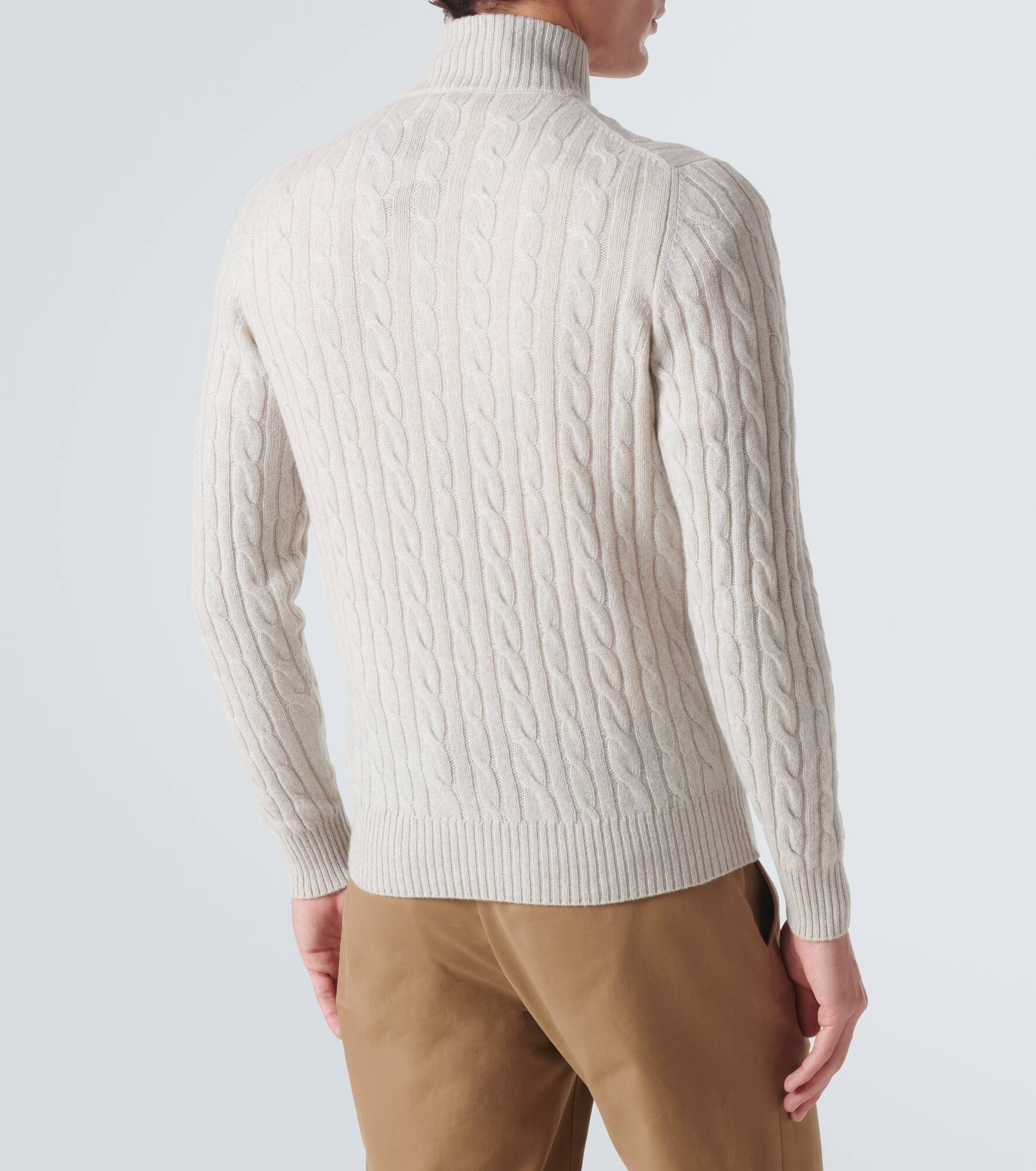 Mezzocollo Treccia cashmere sweater - 4