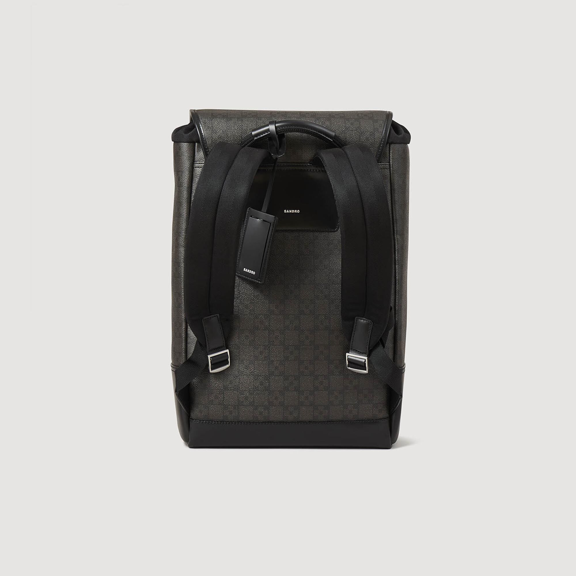 SQUARE CROSS COATED CANVAS BAG - 3