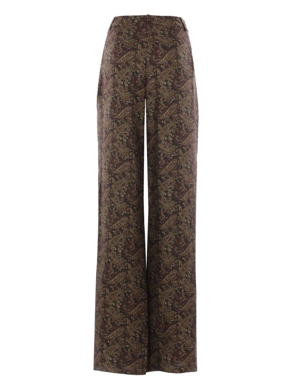 silk straight-leg trousers - 2