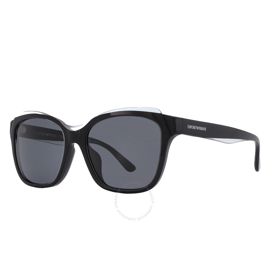 Emporio Armani Dark Grey Square Ladies Sunglasses EA4209F 605187 56 - 3