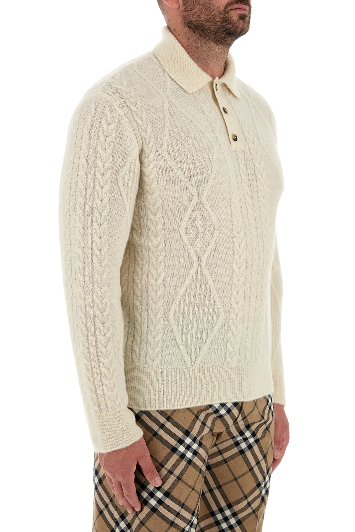 Ivory alpaca blend sweater - 3