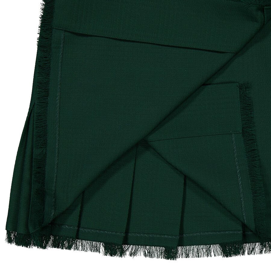 Burberry Frayed Edge Pleated Mini Skirt - 2