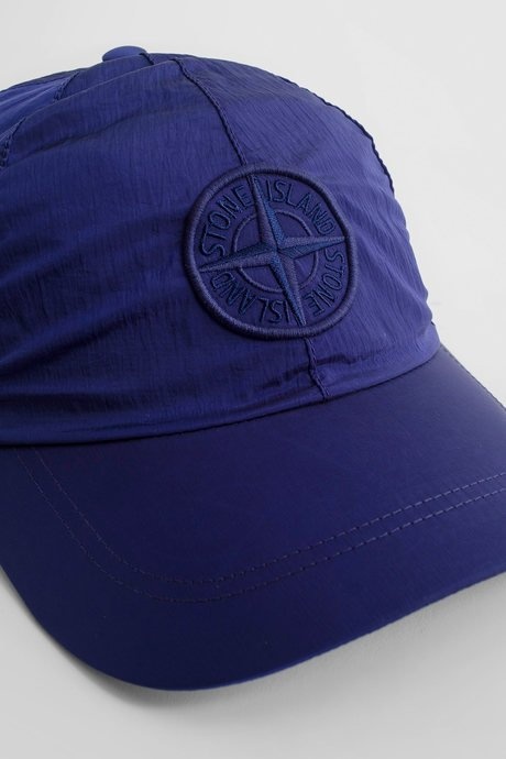 Stone island men's bluette 99576 nylon metal cap - 4