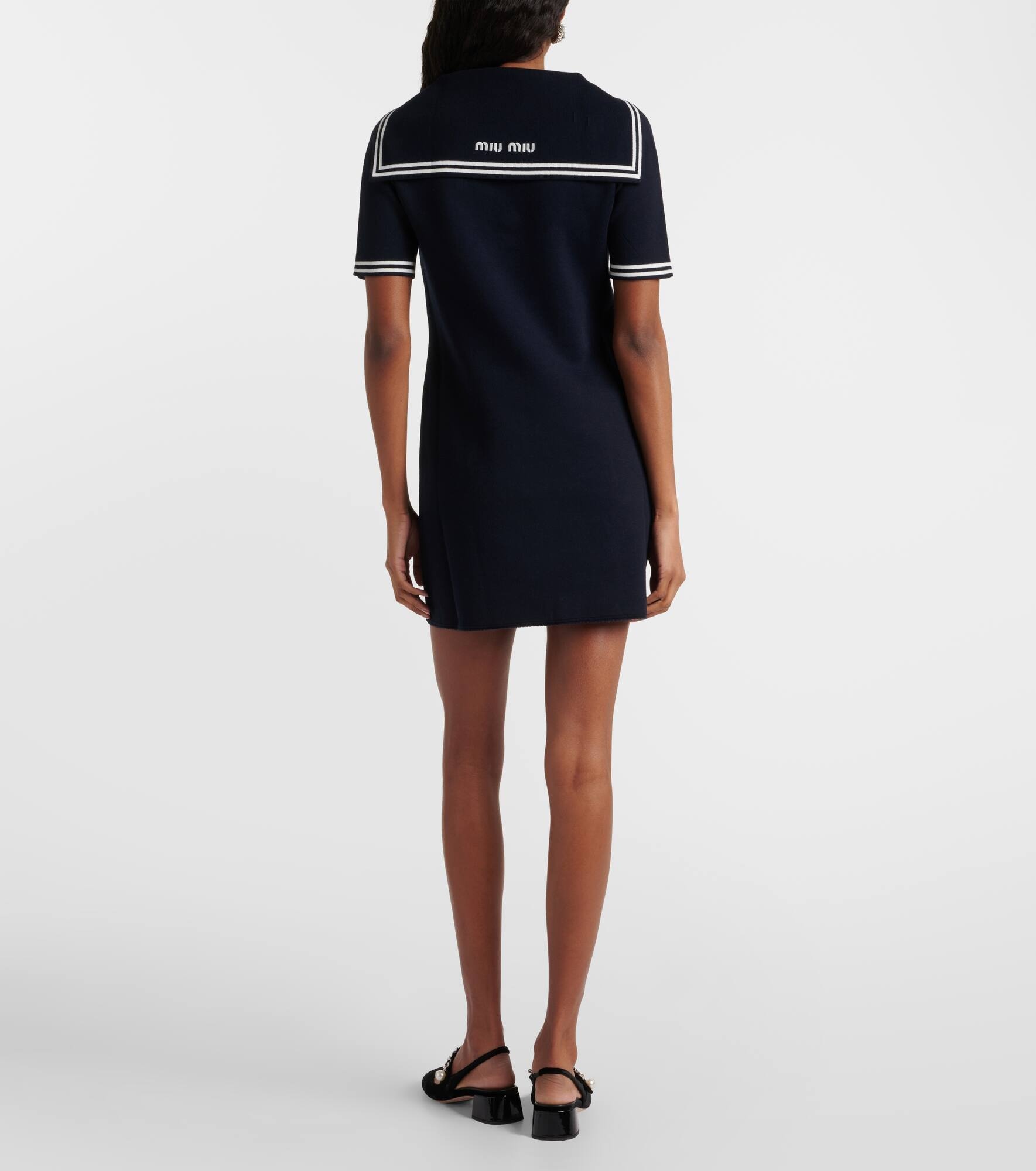 Cotton-blend minidress - 3