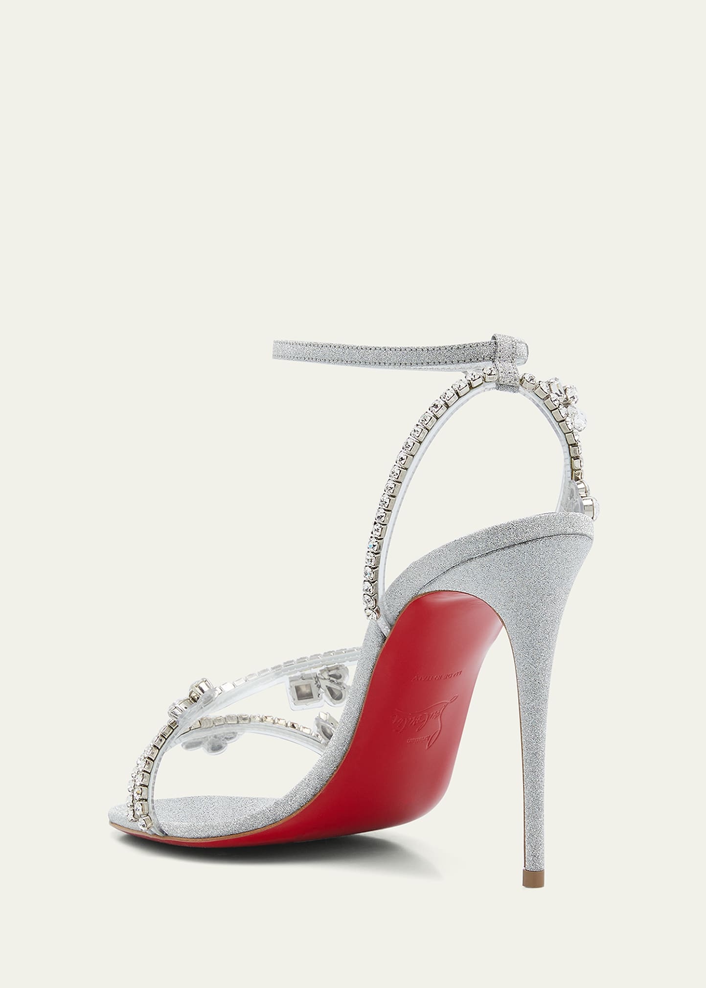 レア極美品❤️Christian Louboutin❤️クリアシルバーサンダル 35 2025年の注目コラボ！メゾン・マルジェラ X クリスチャン