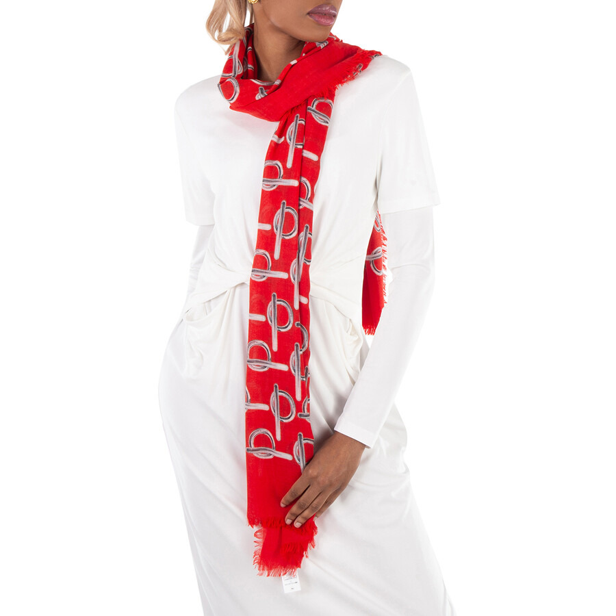 Burberry B-Print Wool Scarf - 2