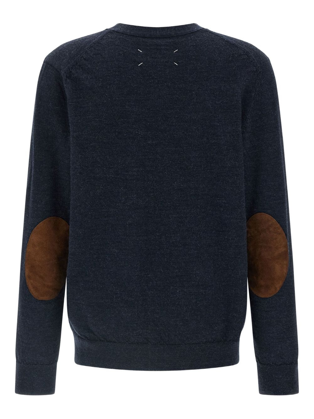 elbow-patch V-neck cardigan - 2