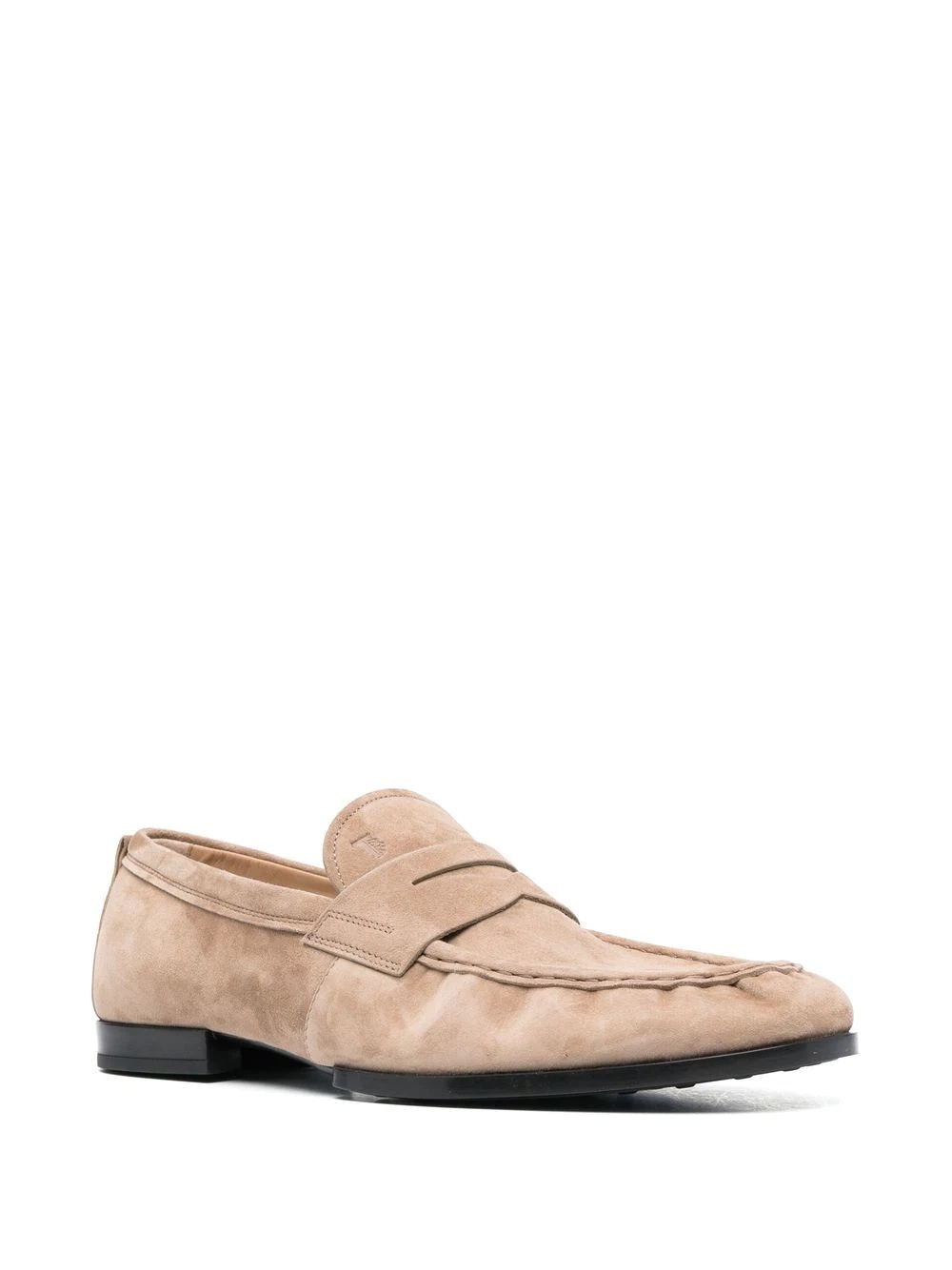 embossed-logo detail loafers - 2