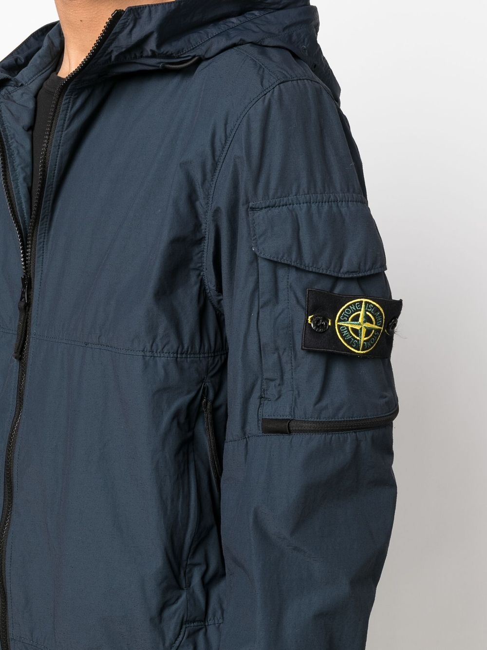 Compass badge lightweight hooded jacket - 5