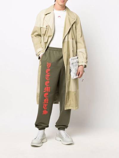 VETEMENTS Anarchy logo-print joggers outlook