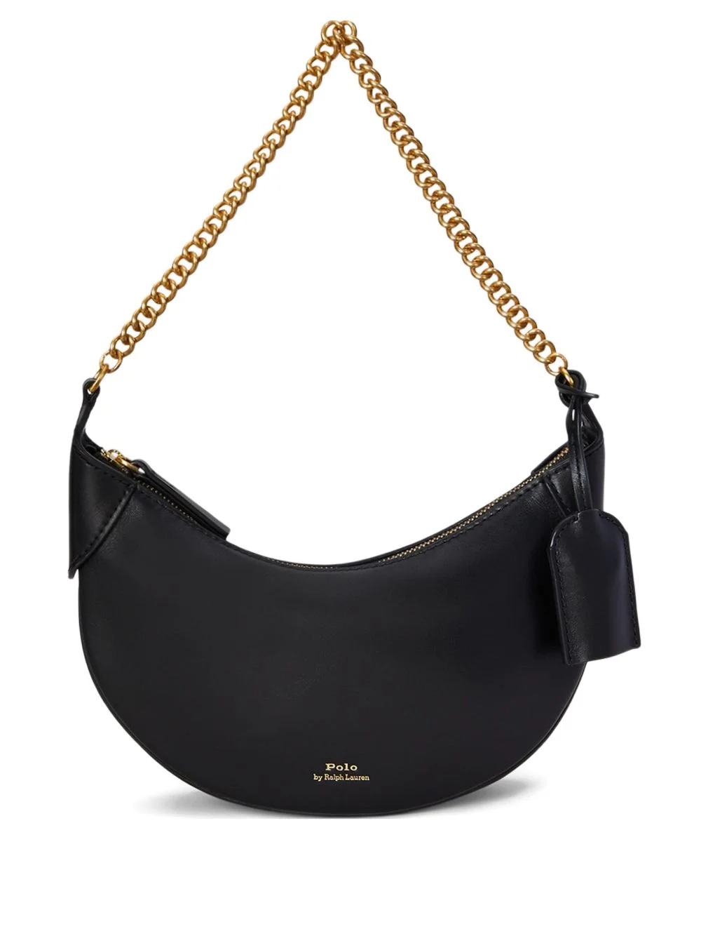 small logo-stamp leather cross body bag - 1