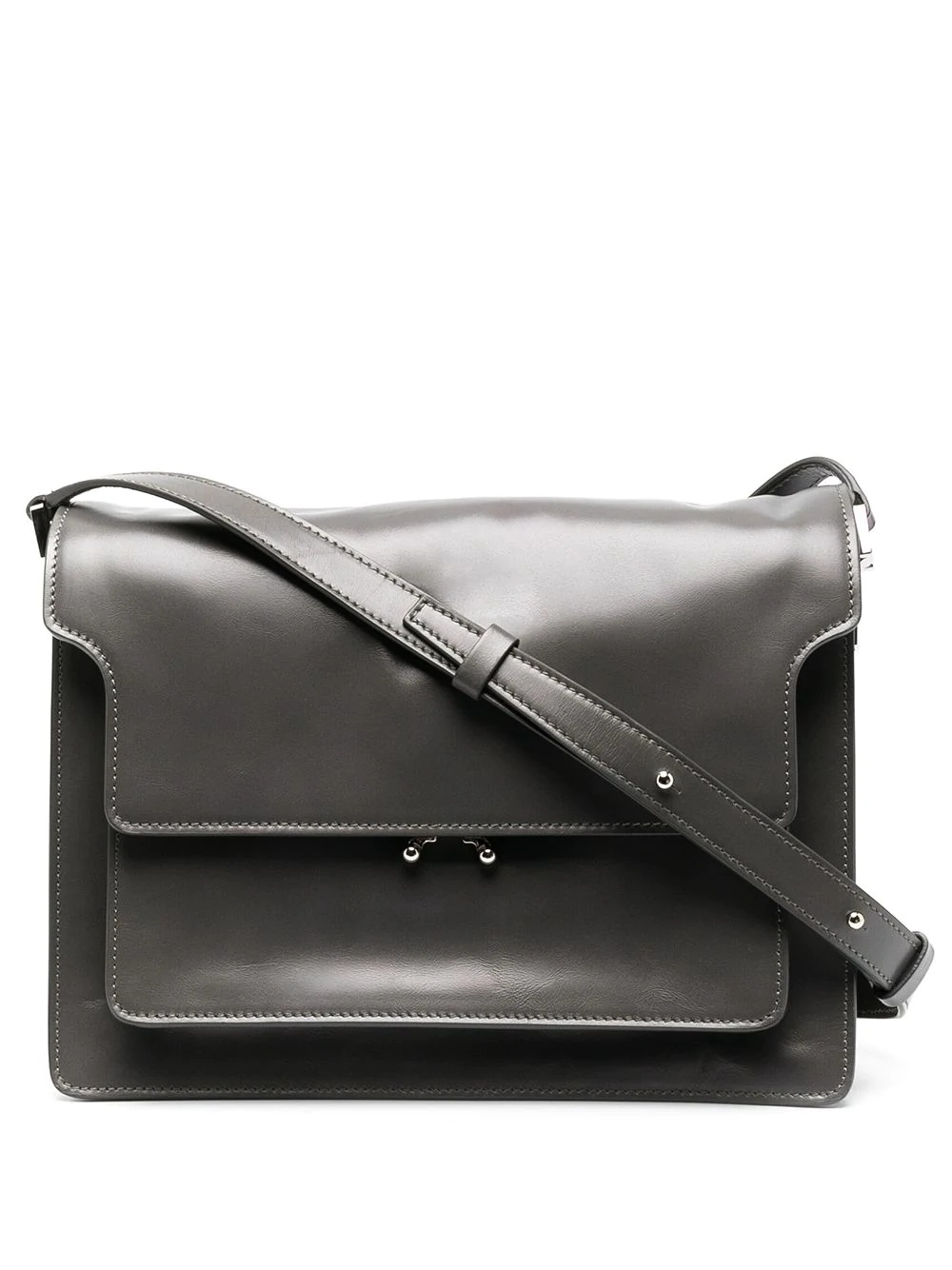 calf leather shoulder bag - 1