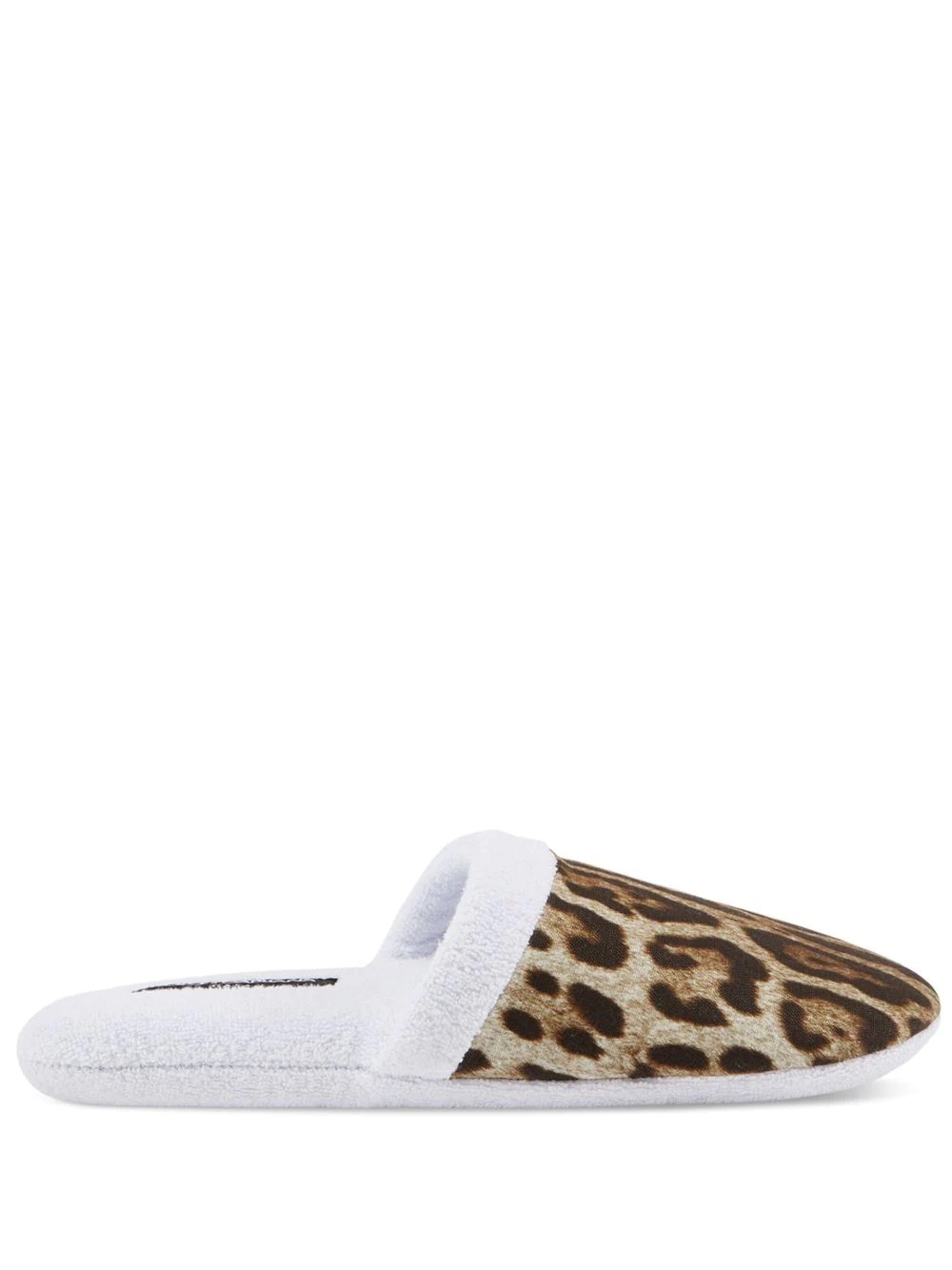 leopard-print terry slippers - 1