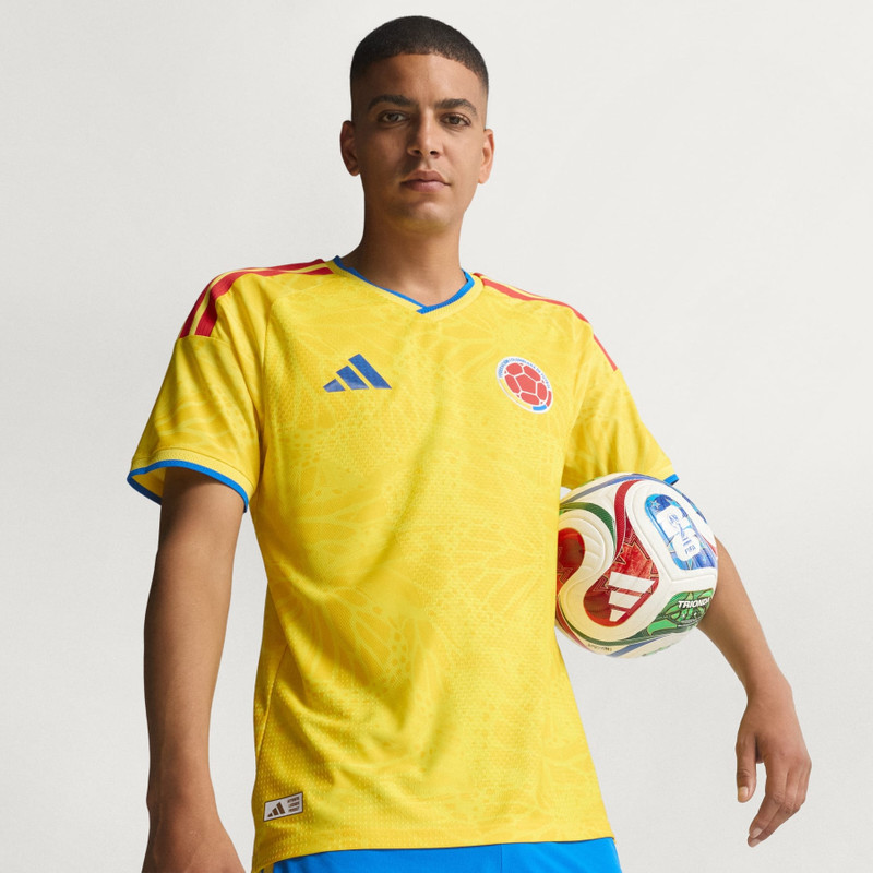 Colombia 26 Home Authentic Jersey 3