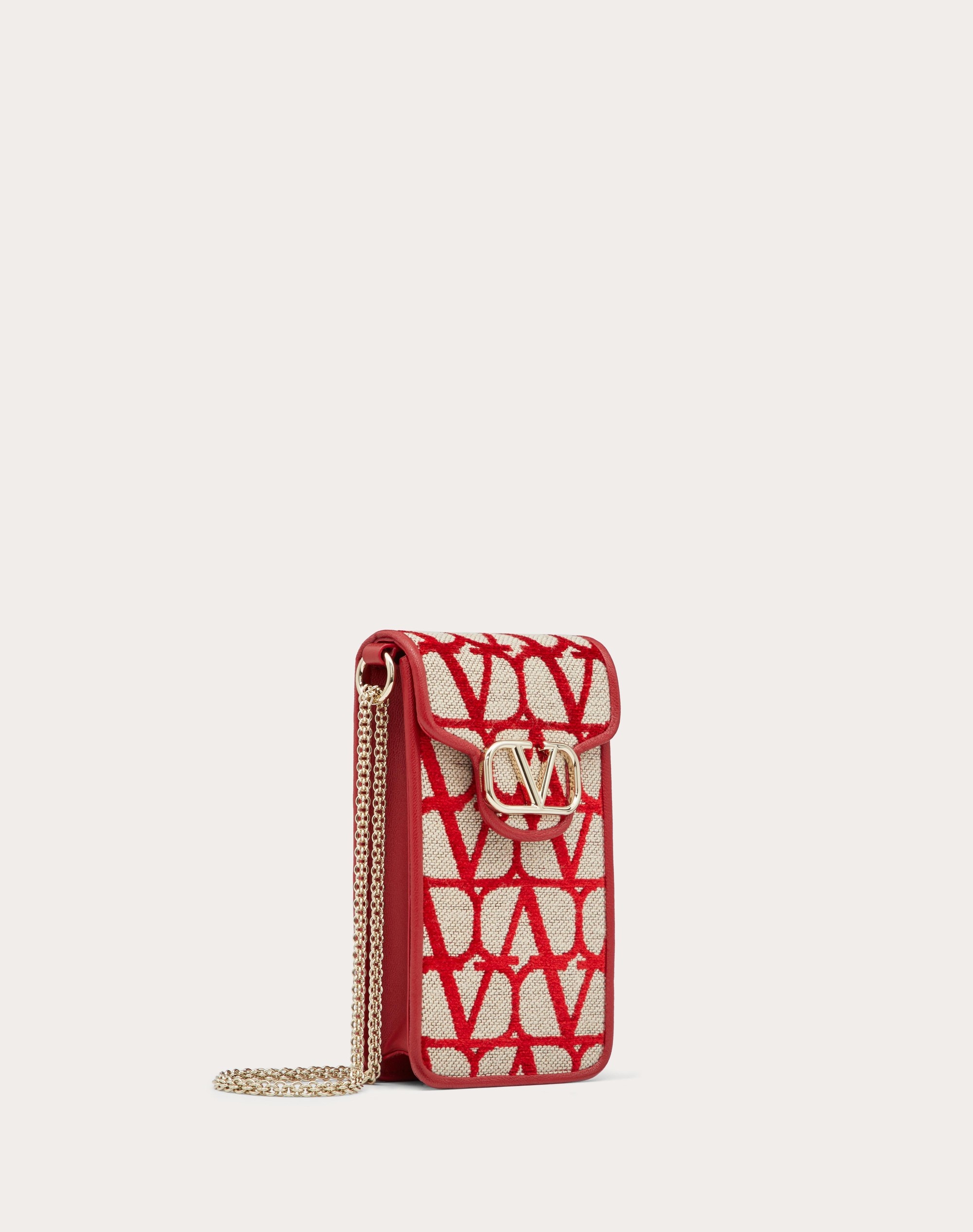 LOCÒ TOILE ICONOGRAPHE PHONE CASE WITH CHAIN - 2