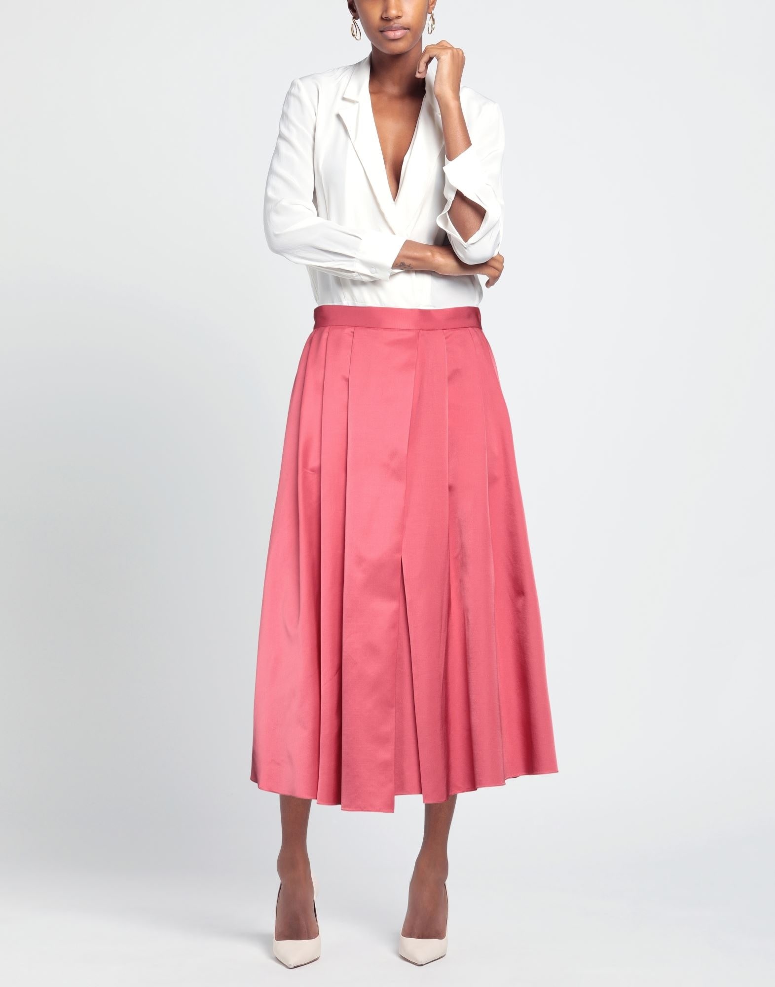 Magenta Women's Midi Skirt - 2