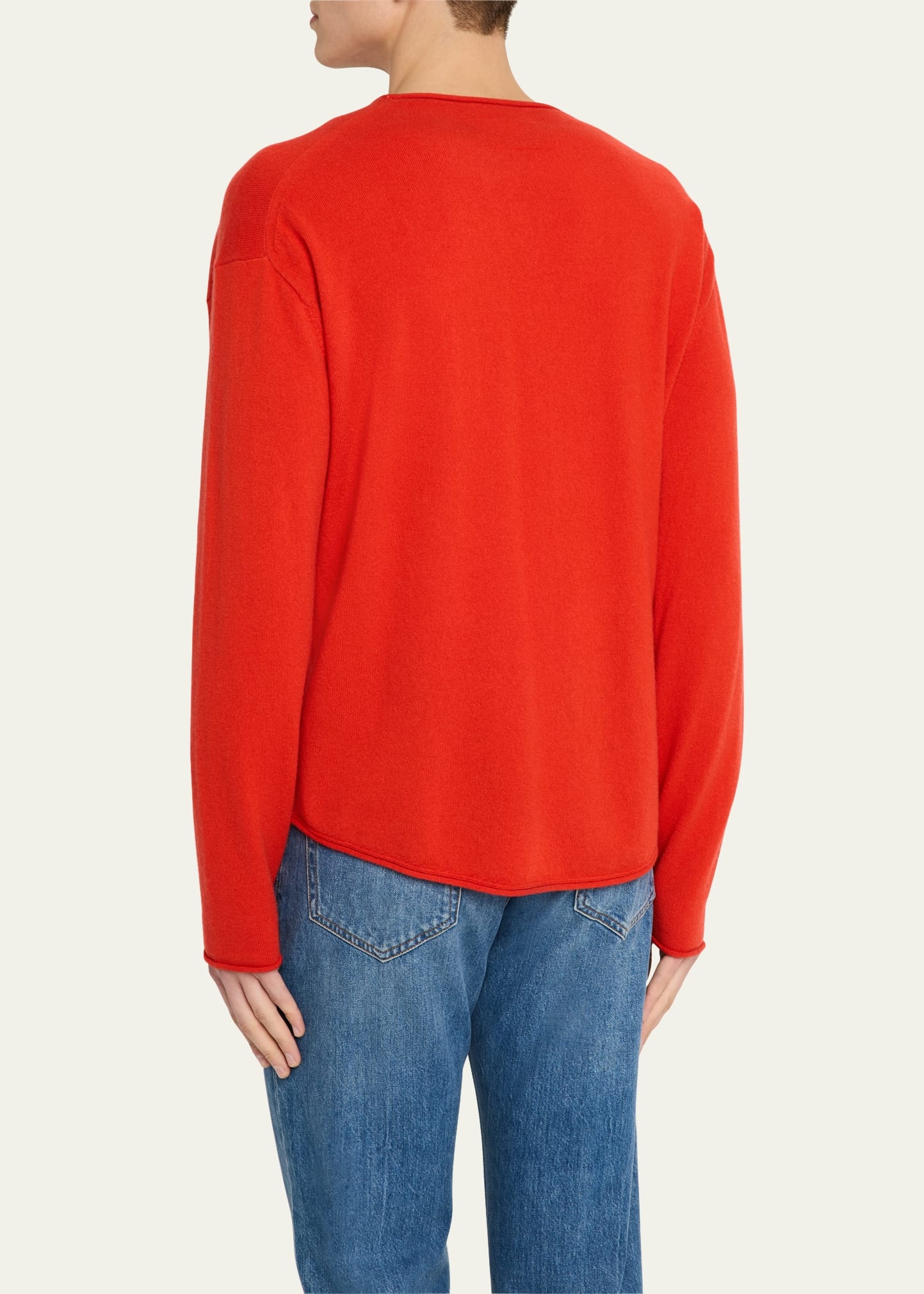 Men's Oversized Roll Cashmere Sweater - 3