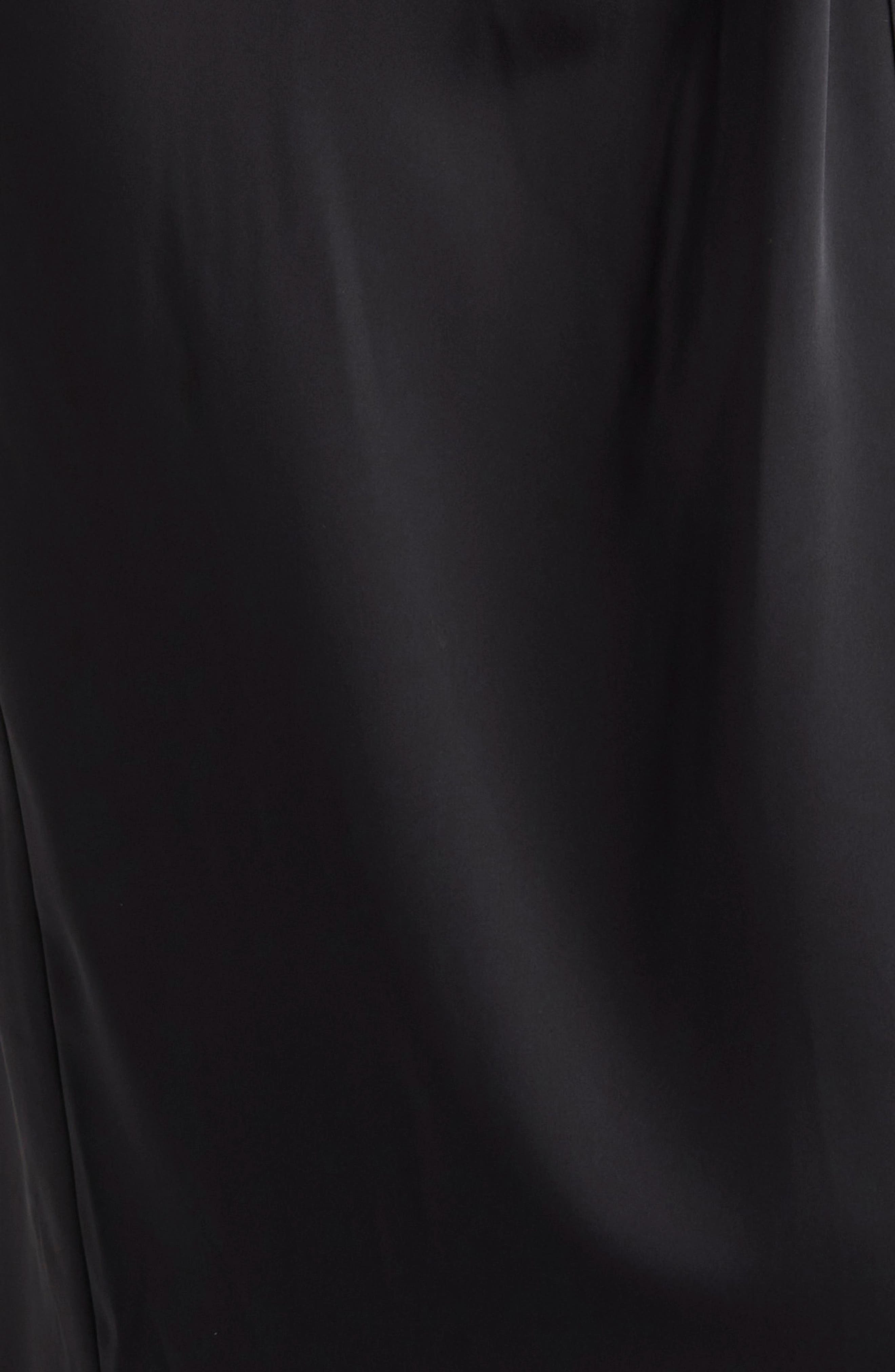 Veronica Beard Wright Asymmetric Button Long Sleeve Shirtdress in Black at Nordstrom - 6