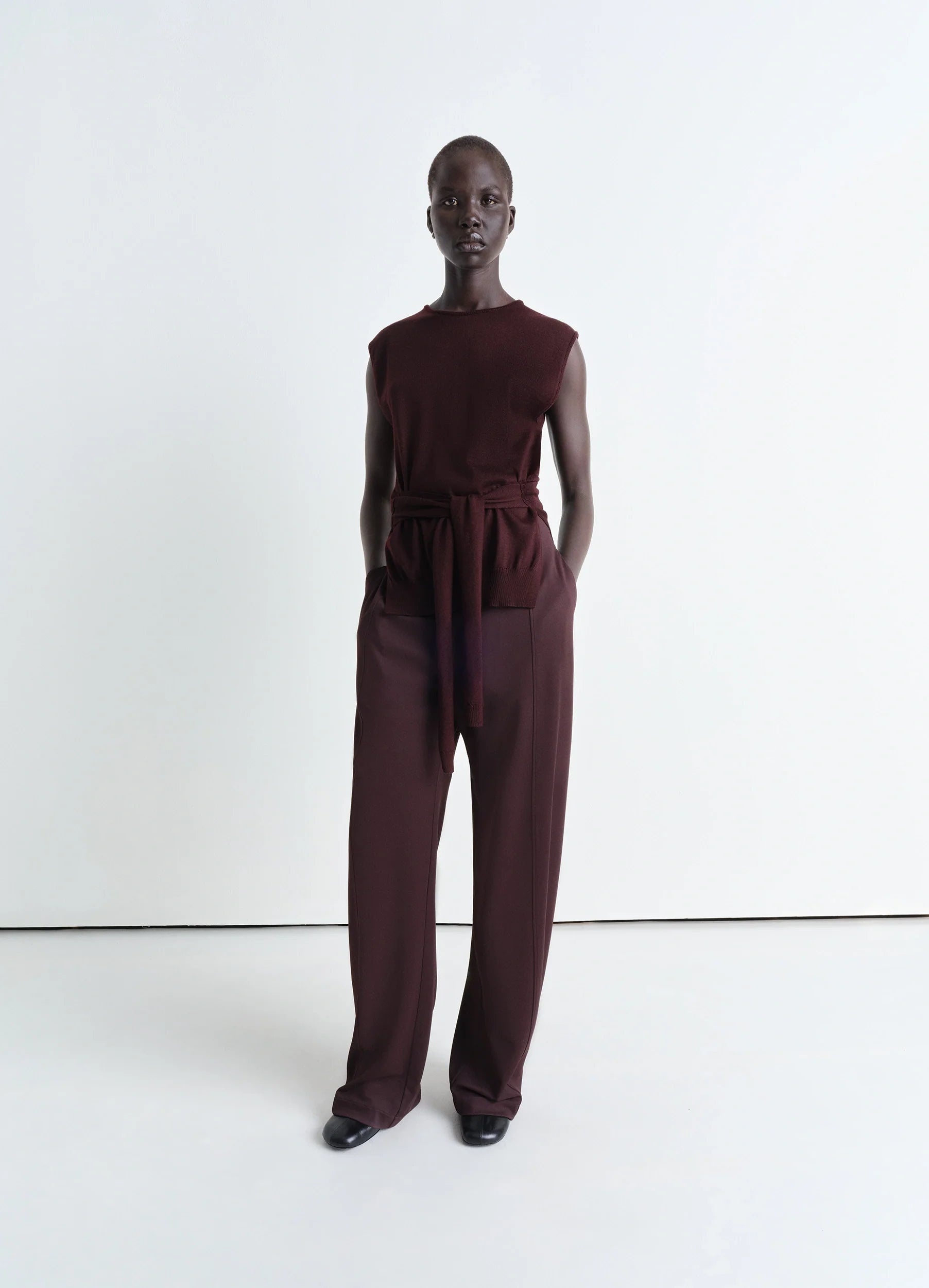 TROMPE L'OEIL SLEEVELESS JUMPER - 4