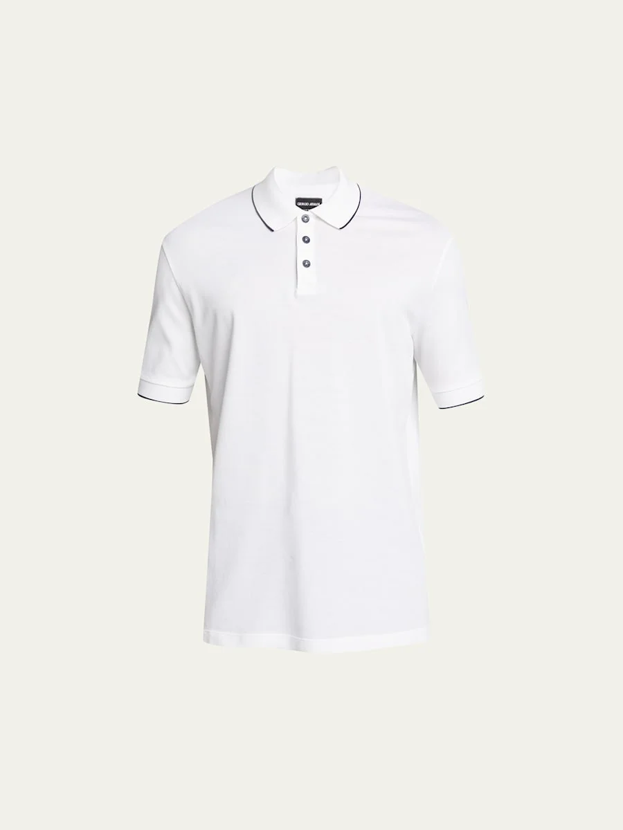 Men's Tipped Polo Shirt - 1