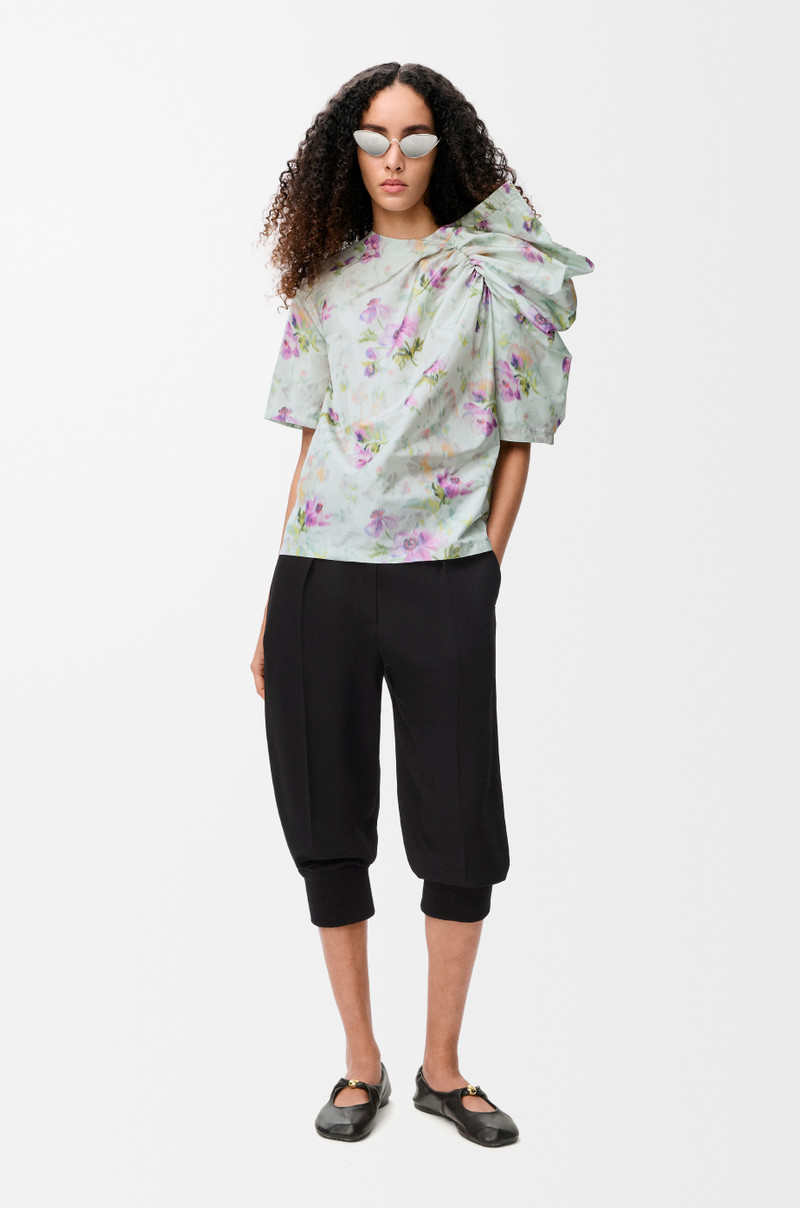 Loewe Draped top in silk blend taffeta outlook