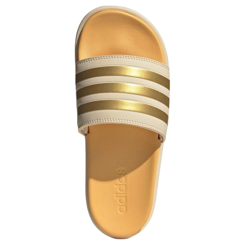 adidas (WMNS) adidas Adilette Platform Slides 'Crystal Sand Gold Metallic' IF3422 outlook