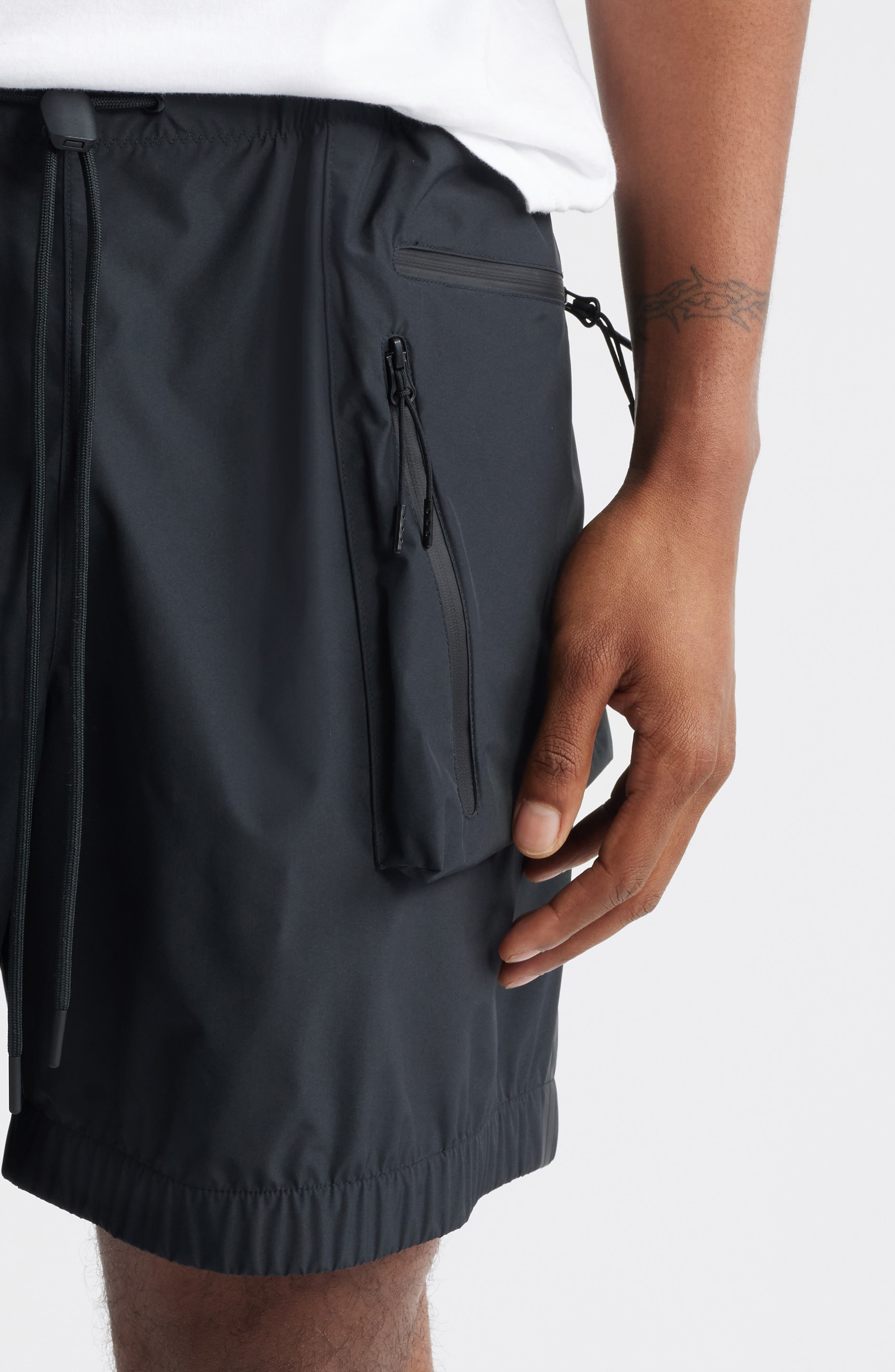 Nike Super Lightweight Waterproof Shorts in Black/Black at Nordstrom - 4
