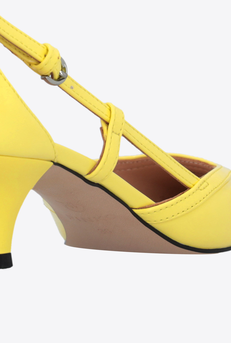 BRUSHED LEATHER PUMPS 9