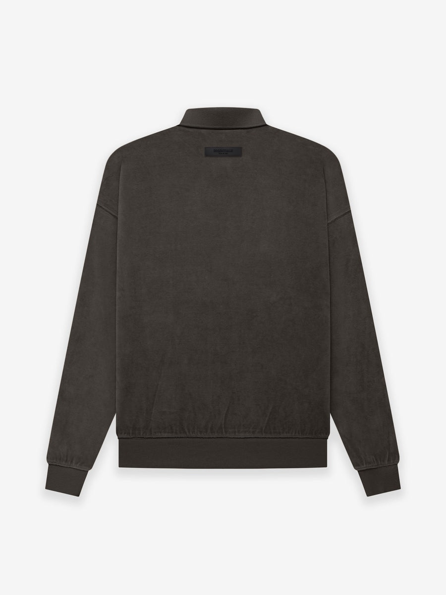 Womens Velour LS Polo - 2