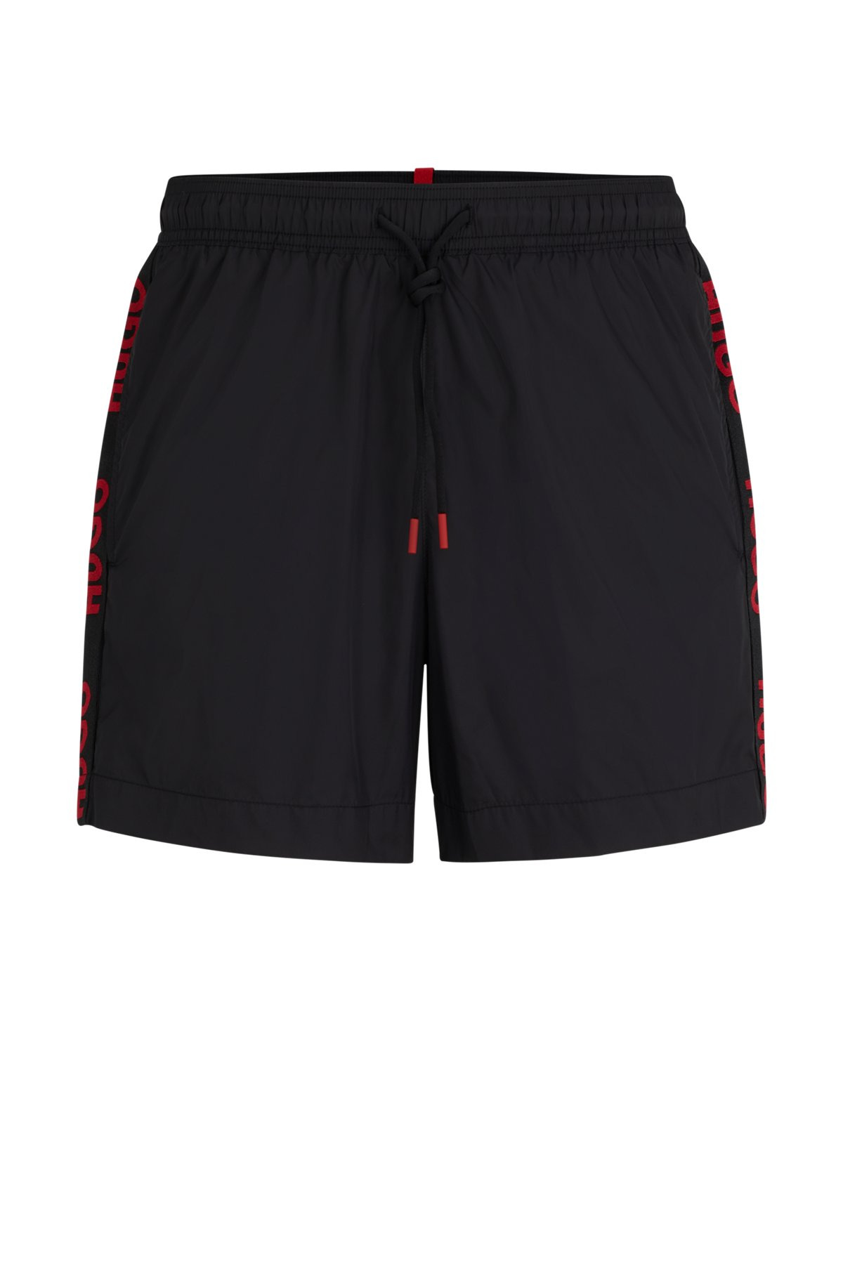 FULLY LINED SWIM SHORTS WITH LOGO TAPE - 1