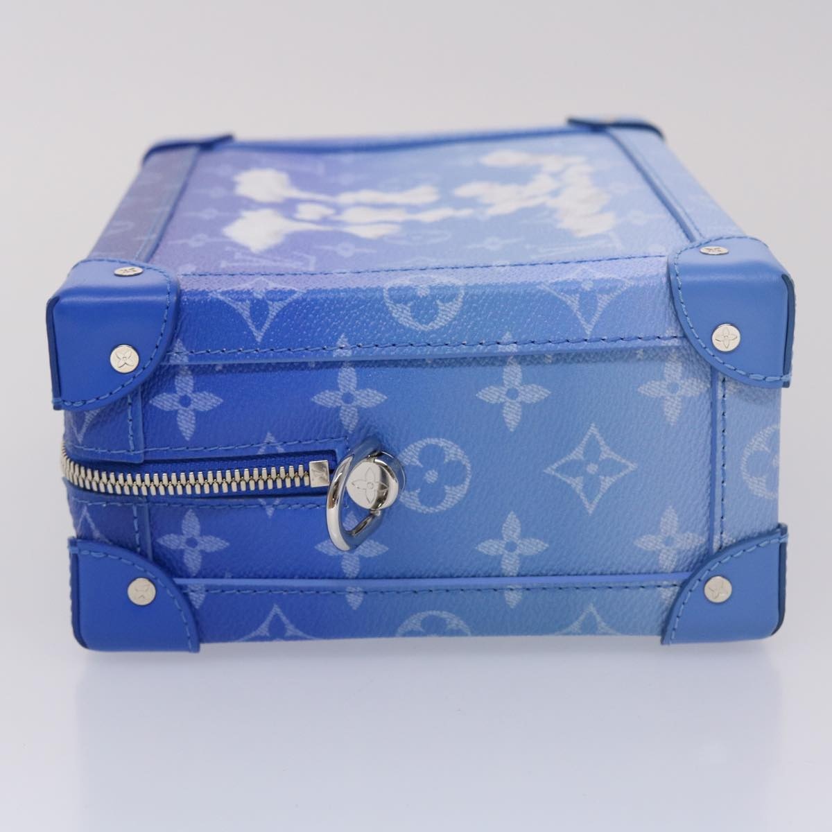 LOUIS VUITTON Monogram Clouds Soft Trunk Shoulder Bag Blue M45430 - 4