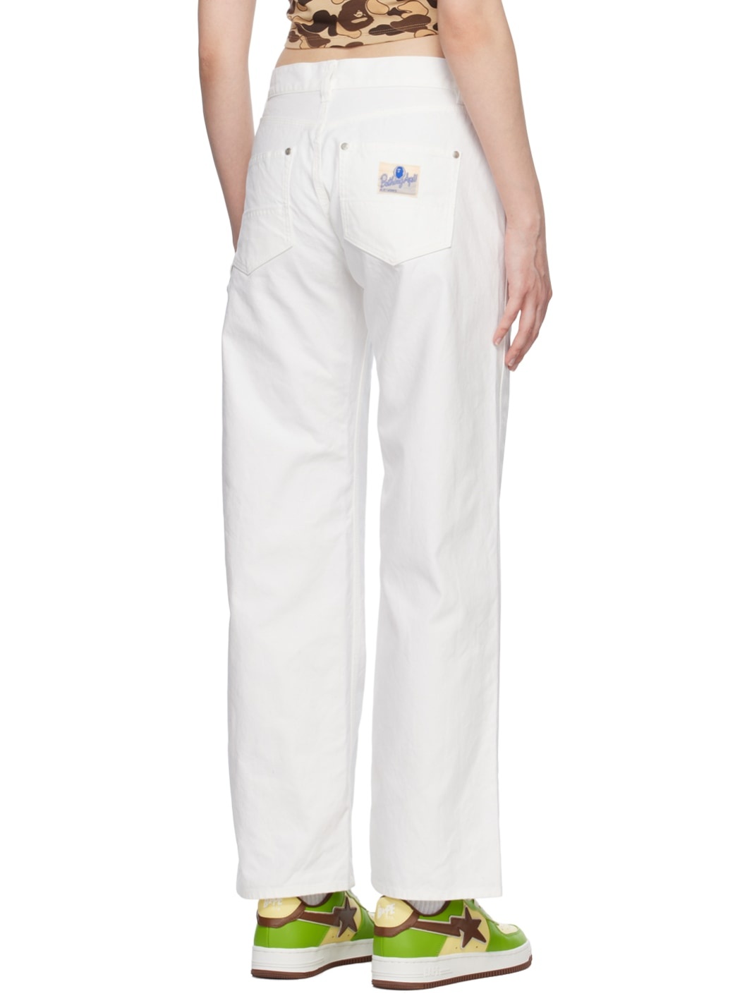White Ape Head One Point Trousers - 3