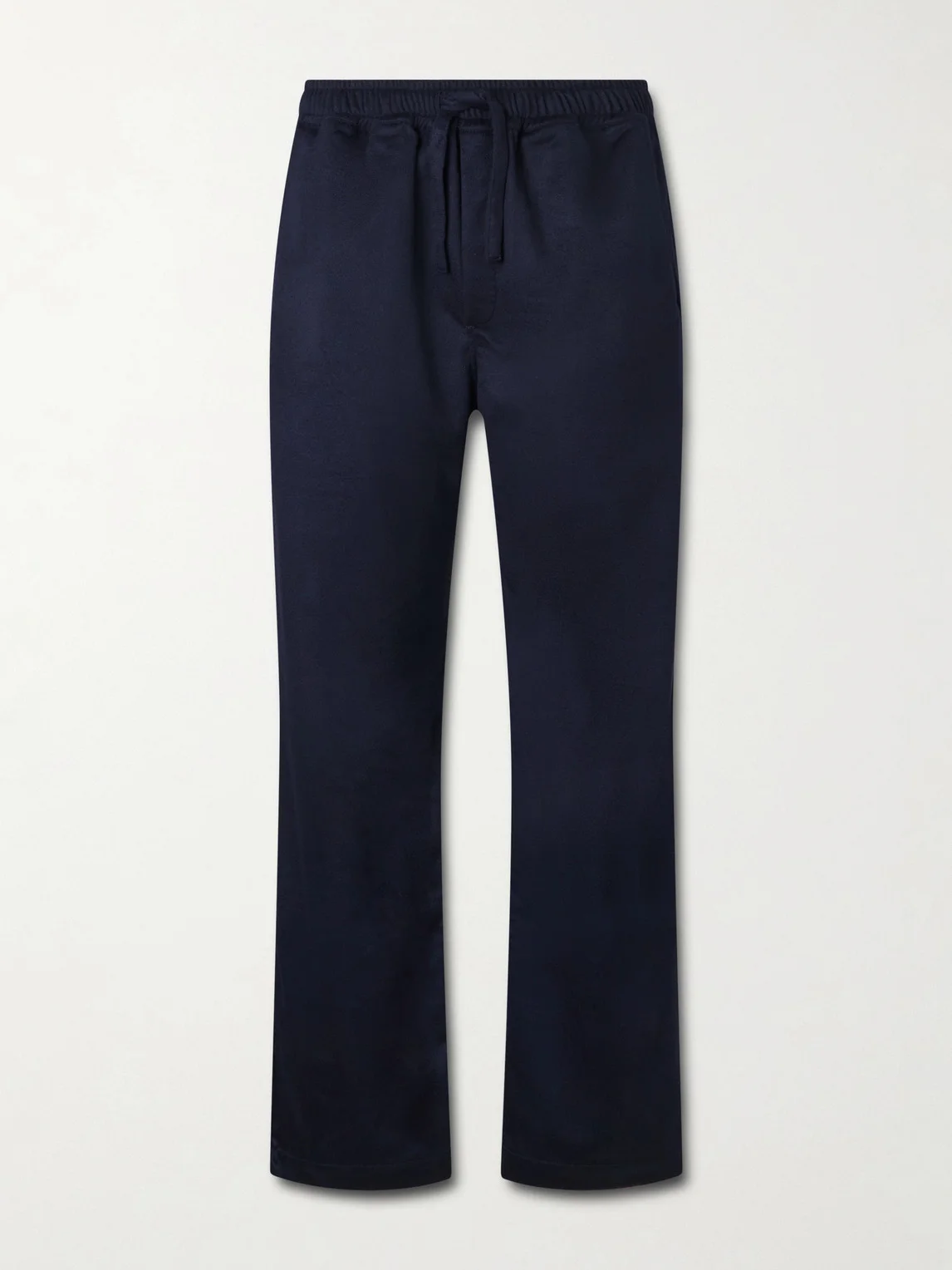 Straight-Leg Cashmere Drawstring Trousers - 1