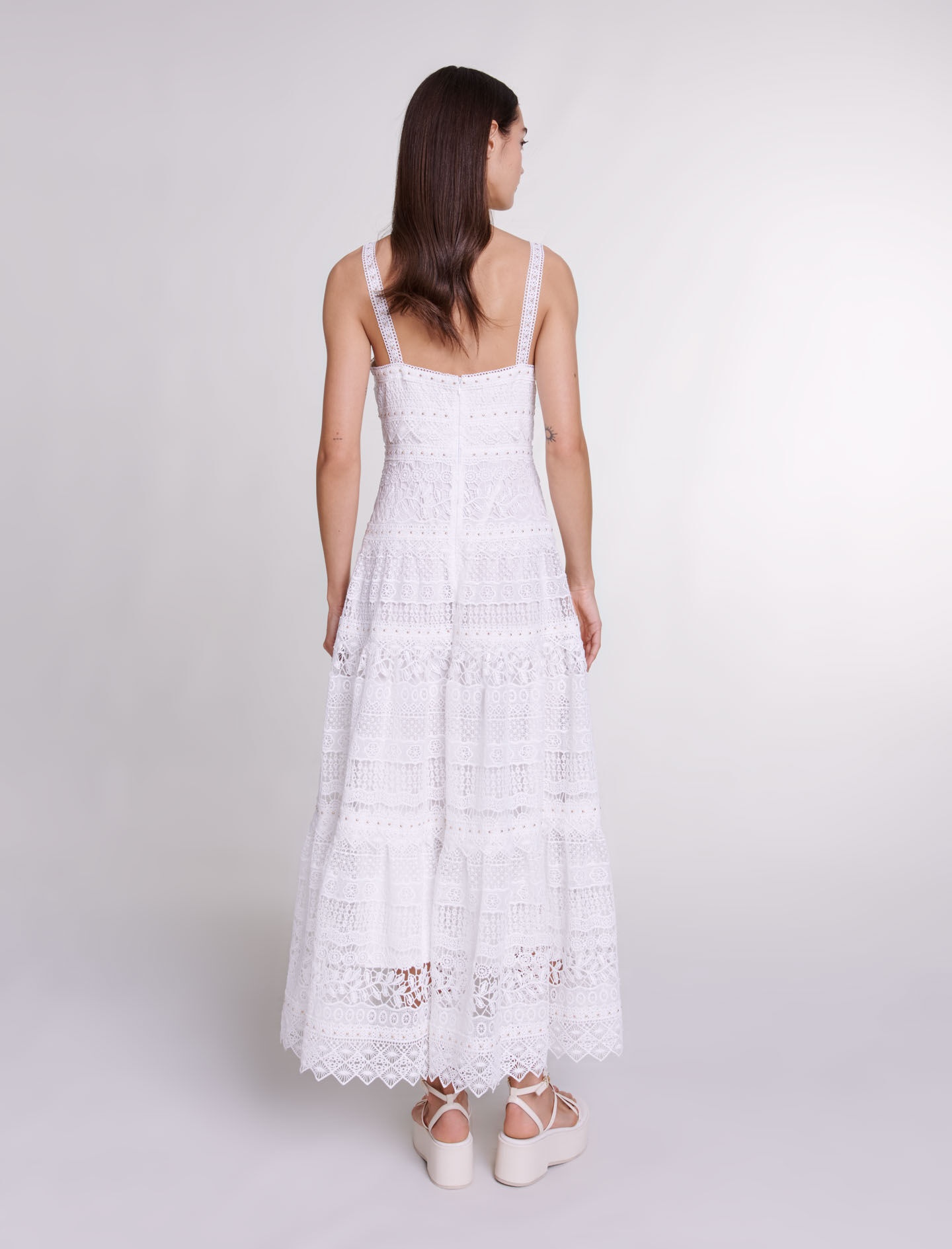 Crochet-knit maxi dress - 3