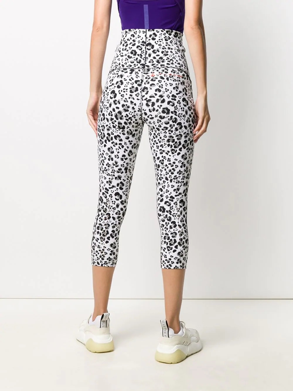 animal-print cropped leggings - 4