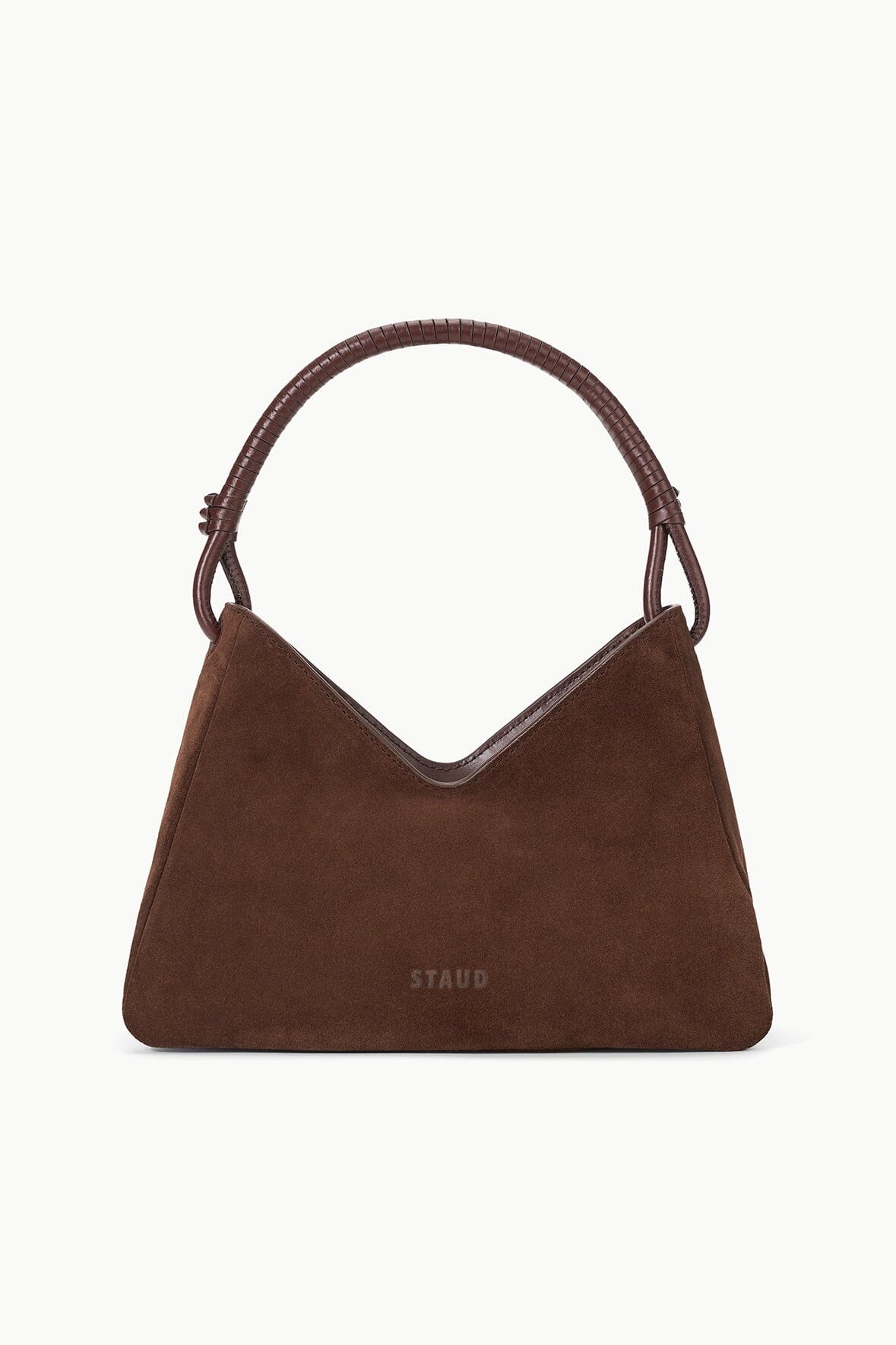STAUD VALERIE SHOULDER BAG MAHOGANY - 3
