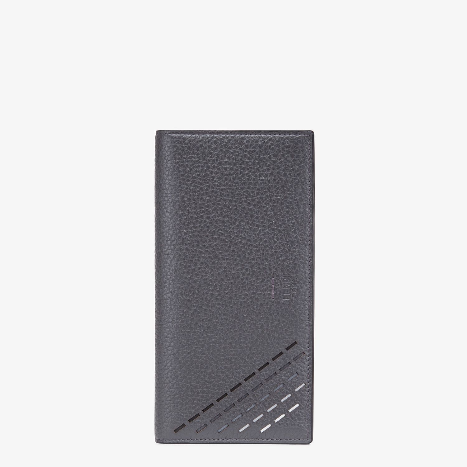 Gray calfskin wallet - 1