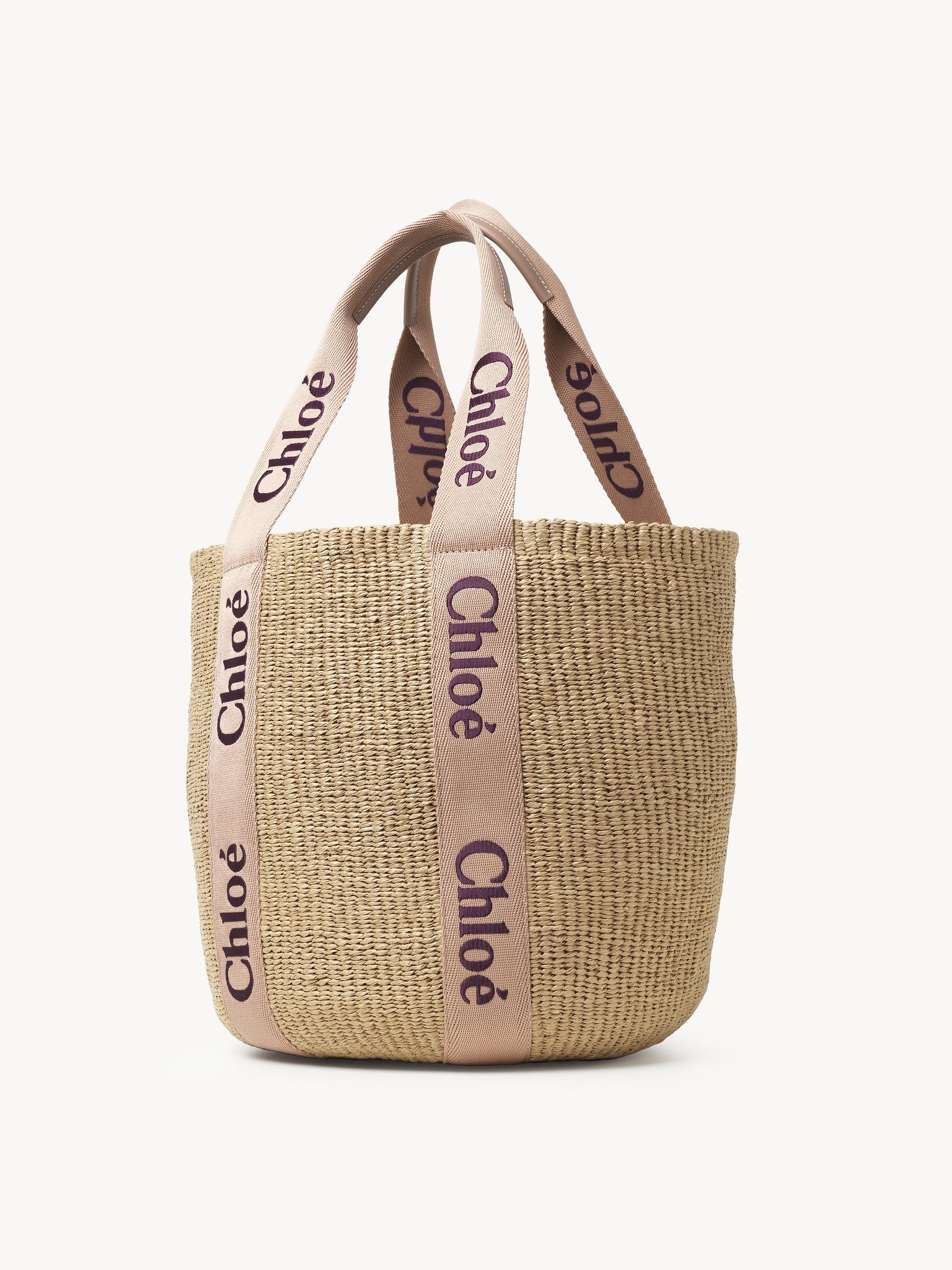 LARGE WOODY BASKET IN NATURAL FIBERS - 2