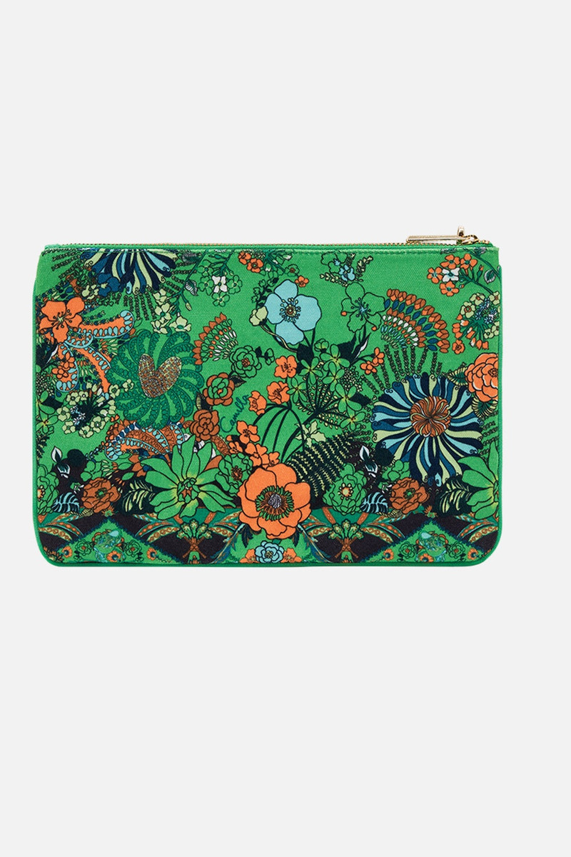 CAMILLA SMALL CANVAS CLUTCH outlook