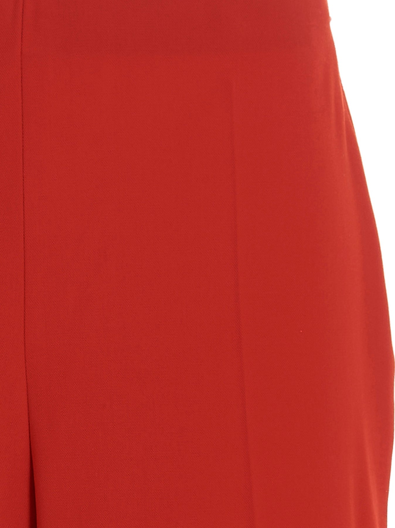 Straight  With Pleat Pants Red - 3